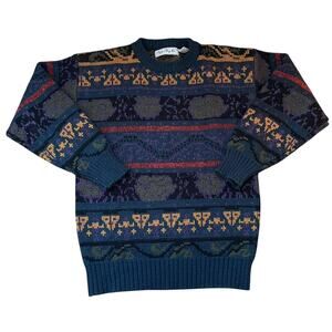 Vintage bugle boy funky knit sweater